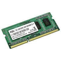Модуль памяти Foxline DDR3, SODIMM, 2GB, 1600MHz, PC3L-12800 Mb/s, CL11, 1.35V (FL1600D3S11SL-2G)