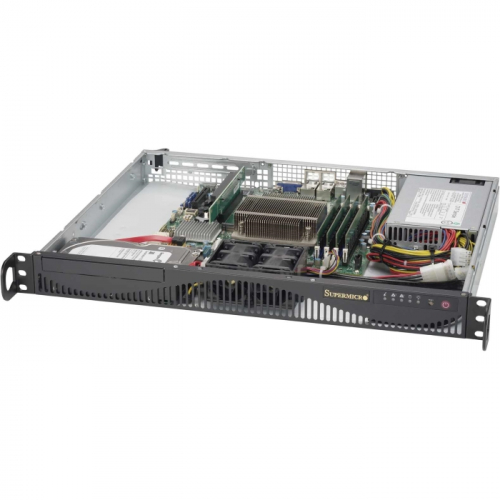 Серверная платформа Supermicro SuperServer 5019S-ML/ noCPU (up 1)/ noRAM (up x4)/ noHDD(up 2 LFF)/ Int. RAID (0/1/5/10)/ 2x GbE/ 1 x350W (up 2) (SYS-5019S-ML) фото 2