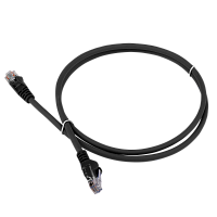 Патч-корд LANMASTER LSZH UTP кат.5e, 2.0 м, черный (LAN-PC45/ U5E-2.0-BK) (LAN-PC45/U5E-2.0-BK)