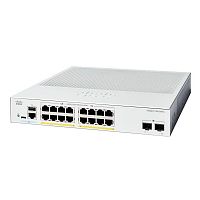 Коммутатор CISCO Catalyst 1300 16x 10/ 100/ 1000 RJ-45 PoE+, 2x 1Gb SFP uplinks, PoE+ 120W, Fanless, C1300-16P-2G-L