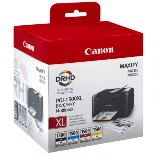 Картриджи комплектом CANON PGI-1400XL, голубой, желтый, пурпурный, черный, 1020 страниц, для MAXIFY МВ2040/ МВ2340 (9185B004)