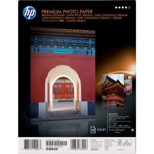 Глянцевая фотобумага НР Premium 20 листов (A2+, 458 x 610 мм, 240г/м2) (CZ986A)