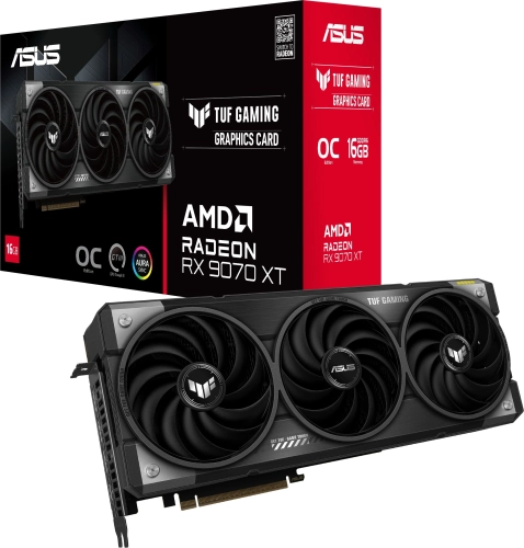 Видеокарта Asus PCI-E TUF-RX9070XT-O16G-GAMING AMD Radeon RX 9070XT 16Gb 256bit GDDR6 2175/ 20000 HDMIx2 DPx2 HDCP Ret фото 7