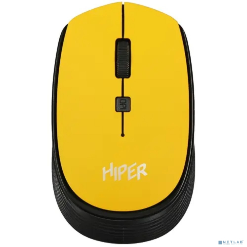 Мышь HIPER беспроводная HOMW-085 {1600dpi, желтый, USB, 4кнп}