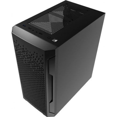 Powercase Корпус Mistral Micro Z2B SI, Non Window, Mesh, 2x 120mm fan, чёрный, mATX (CMIMZB-F2SI) фото 3