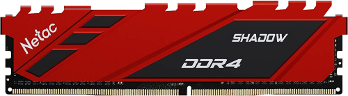 Модуль памяти Netac Shadow DDR4-3200 16G C16 Red UDIMM 288-Pin DDR4 / PC PC4-25600 1.35V XMP Радиатор (NTSDD4P32SP-16R)