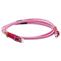 Патч-корд Lanmaster LAN-2LC-2LC/ OM4-1.5 2x50/ 125 OM4 LC дуплекс-LC дуплекс 1.5м LSZH оранжевый (LAN-2LC-2LC/OM4-1.5)