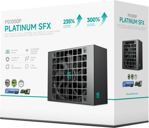 Блок питания Deepcool SFX 1000W PS1000P (20+4pin) APFC 90mm fan 8xSATA Cab Manag RTL (R-PSA00P-FE0B-WGEU) фото 8