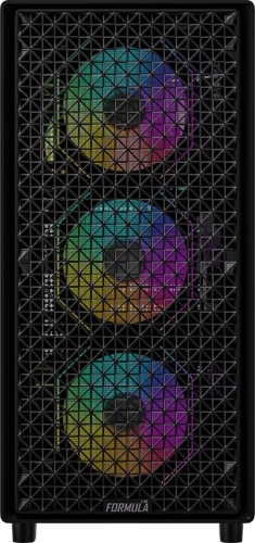 Корпус Formula Mana Dynamic черный без БП ATX 4x120mm 2x140mm 2xUSB3.0 audio bott PSU фото 2