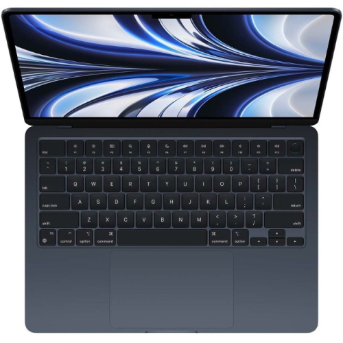 Ноутбук Apple MacBook Air 13: Apple M2 with 8-core CPU, 8-core GPU/ 8GB/ 256GB SSD - Midnight/ EN (MLY33HN/A) фото 2
