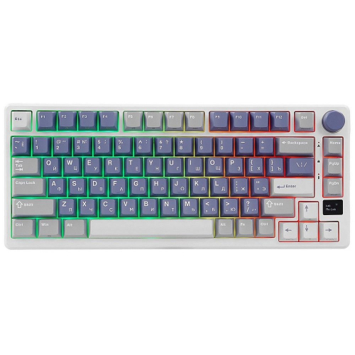 Клавиатура Royal Kludge RK-M75 Ocean Blue USB/ 2.4 GHz/ Bluetоoth, RGB, Hot Swap, Brown switch (RK-M75 OCEAN BLUE (BROWN SWITCH))