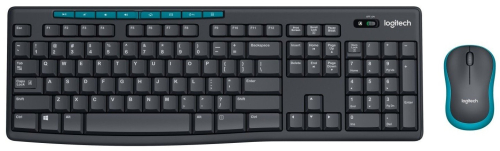 Комплект клавиатура + мышь Logitech MK275, беспроводной Black/ gray (920-008535)