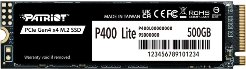 Накопитель SSD Patriot PCIe 4.0 x4 500GB P400LP500GM28H P400 Lite M.2 2280