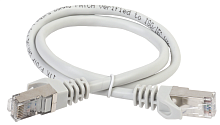ITK Коммутационный шнур (патч-корд), кат.5Е FTP, 1м, серый (PC01-C5EF-1M)