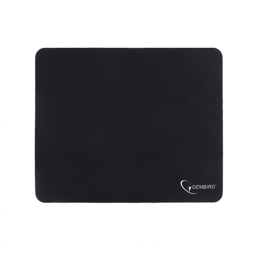 Коврик для мыши Gembird MP-BLACK, чёрный, размеры 250*200*2мм, полиэстер+резина