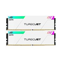 Модуль памяти AGI DDR5 6000MHz CL30 32GB Kit (16GBx2) OC UDIMM + White HEAT SINK –Turbojet+RGB lightbar -Color box (AGI6APD16UD858-DC)