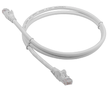 Патч-корд LANMASTER LSZH UTP кат.6, 1.0 м, серый (LAN-PC45/ U6-1.0-GY) (LAN-PC45/U6-1.0-GY)