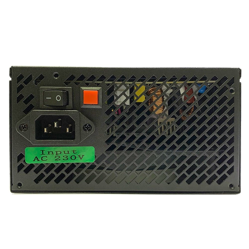 Блок питания для ПК 750 Ватт/ PSU HIPER HPB-750RGB (ATX 2.31, 750W, ActivePFC, RGB 140mm fan, Black) 85+, BOX фото 6