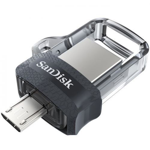 Флеш-накопитель 128GB SanDisk Ultra Dual Drive m3.0 USB 3.2 gen1/micro USB (SDDD3-128G-G46) фото 3