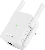 Повторитель беспроводного сигнала Digma D-WR400 AC1200 10/ 100BASE-TX/ Wi-Fi белый