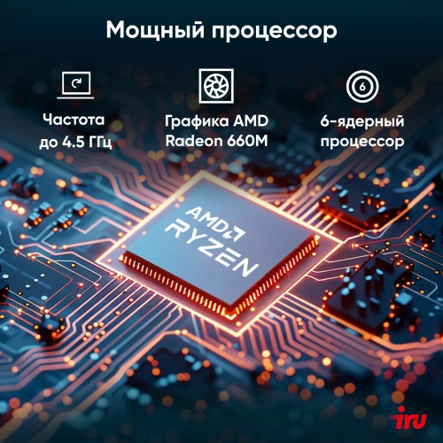 Компьютер IRU Tactio 525 (2164337) Компьютер IRU Tactio 525 Ryzen 5 6600H (3.3) 16Gb SSD1Tb 660M Windows 11 Pro GbitEth WiFi BT 120W черный (RUS) (2164337) фото 15