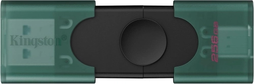 Флеш Диск Kingston 256GB DataTraveler Duo G2 DTDEG2/256GB USB3.0 зеленый/черный