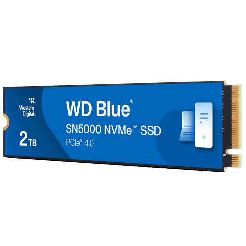 Твердотельный накопитель SSD Western Digital M.2 2280 2TB Blue WDS200T4B0E PCIe Gen4 x4, NVMe