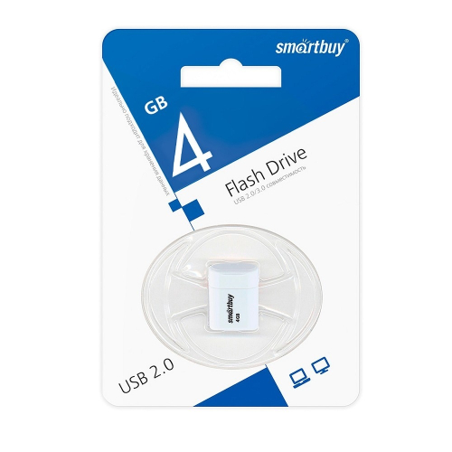 Smartbuy USB Drive 4GB LARA White (SB4GBLara-W) фото 3