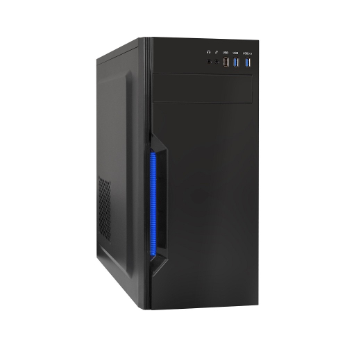 Exegate EX283075RUS Корпус Miditower ExeGate XP-333U Black, ATX, , 1*USB+2*USB3.0, Audio