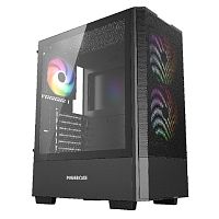 Powercase Mistral AY3B ARGB, Tempered Glass, 2x 140mm +1x 120mm ARGB Fans, чёрный, ATX (CMAYB-A3)