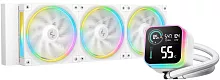 Система водяного охлаждения Deepcool LQ360 Wh ARGB Soc-AM5/AM4/1200/1700/1851 белый 4-pin 32dB Al LCD 350W 1840gr Ret (R-LQ360-WHDSMC-G-1)