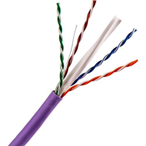 кабель Кабель LANMASTER U/ UTP, 4 пары, Кат. 5E, 350 МГц, LSZH, нг(А)-HF, фиолетовый, 305 м (LAN-5EUTP-HFLT-VI)