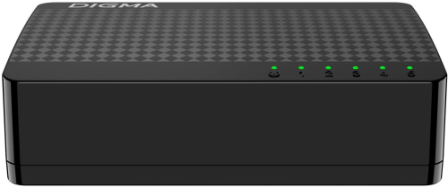 Коммутатор Digma DSW-105GE DSW-105GEV2 5x1Гбит/ с неуправляемый