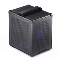 Корпус без блока питания/ Case JONSBO C6 Handle, Mini-Tower, no fan, 1xUSB-A 3.0 + 1xUSB-C 3.1, mATX, mITX Black (C6 HANDLE BLACK)