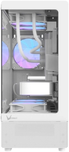 Корпус Formula Crystal Z1CM v2 белый без БП mATX 5x120mm 1xUSB3.0 audio bott PSU (CRYSTAL Z1CM WHITE V2) фото 4