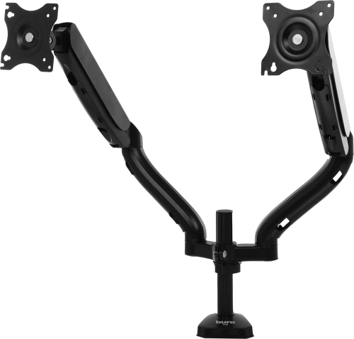 Кронштейн для мониторов ЖК Buro M8 черный 17-27 макс.9кг крепление к столешнице поворот и наклон (M8#MLN)