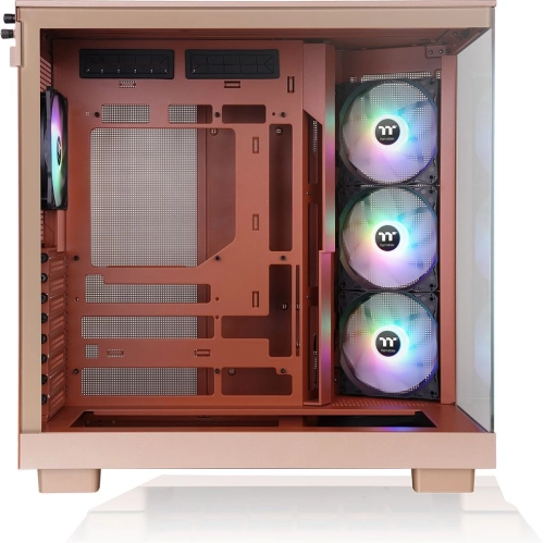 Корпус Thermaltake View 380 XL TG ARGB Gravel Sand коричневый без БП E-ATX 2x120mm 2xUSB3.0 audio bott PSU (CA-11E-00MGWN-00) фото 4