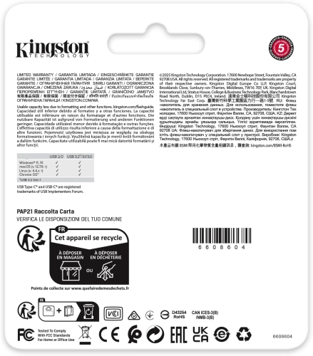 Флеш Диск Kingston 256GB DataTraveler Duo G2 DTDEG2/256GB USB3.0 зеленый/черный фото 6