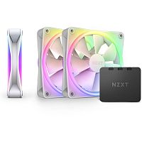 Комплект кулеров для корпуса ПК/ NZXT F120 RGB Duo 120mm PWM White Triple Pack Fan (RF-D12TF-W1)