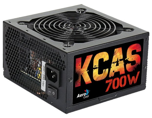 Блок питания Aerocool 700W Retail KCAS PLUS 700W ATX12V Ver.2.4, 80+ Bronze, fan 12cm, 550mm cable, 20+4P, 4+4P, PCIe 6+2P x4, PATA x4, SATA x7