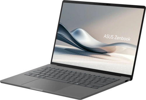 Ноутбук ASUS Zenbook A14 UX3407QA-QD267W Snapdragon X X1 26 100 Qualcomm Hexagon 16GB 512GB PCIE SSD Adreno GPU 14 OLED WUXGA ,Win11 HOME 0.74 kg Iceland Gray (90NB1502-M00DN0) фото 4