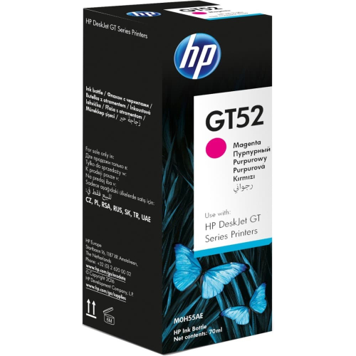 Емкость с чернилами HP GT52 пурпурная / 8000 страниц (M0H55AE)