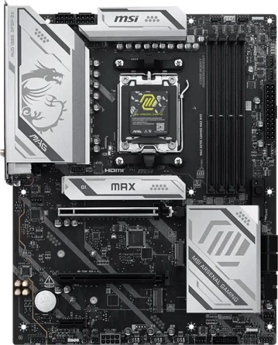 Материнская плата MSI MAG X870E GAMING MAX WIFI Socket AM5 AMD X870E 4xDDR5 ATX AC`97 8ch(7.1) 5Gigabit RAID+HDMI фото 3