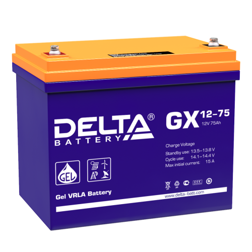 Аккумуляторная батарея DELTA BATTERY GX 12-75