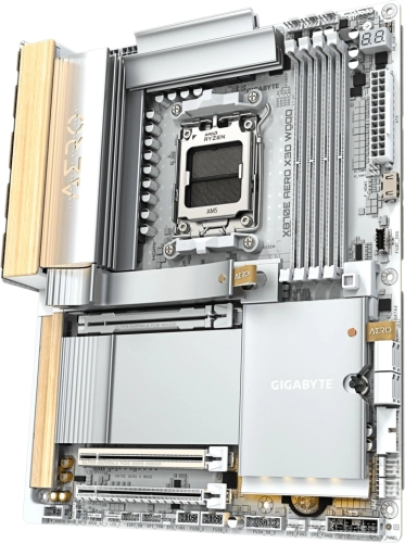 Материнская плата Gigabyte X870E AERO X3D WOOD Socket AM5 AMD X870E 4xDDR5 ATX AC`97 8ch(7.1) 2x5Gg RAID+HDMI фото 4