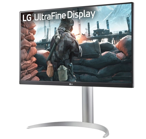 Монитор 27 LG 27UP650K-W/ LG 27UP650K-W 27 IPS monitor, 3840x2160, 400cd/m2, 16:9, 5мс (GtG), HDMIx2, DP, Headphone Out, 60Hz, 178/178, внешний БП, VESA 100x100, HAS 110mm, white/silver/black фото 2