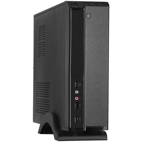 Exegate EX268690RUS Корпус MiniITX Exegate MI-207 Black, miniITX/mATX, , 2*USB, Audio