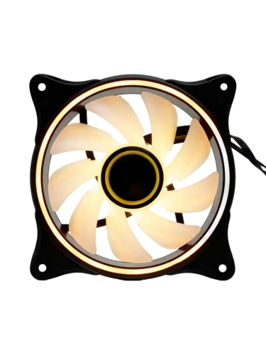 Кулер для ПК/ Case Cooler HSPD FN027R Black (120x120x25mm, 4-pin PWM, ARGB, 48.6CFM, 30.1dBA, 1500RPM, Black) (FN027R-120BK-ARGB)