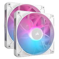 Кулер для корпуса/ Case Cooler Corsair iCUE LINK RX140 RGB (140x140x25mm, 4-pin PWM, RGB, 94.7CFM, 36dBA, 1700RPM, White, 2pcs) (CO-9051024-WW)
