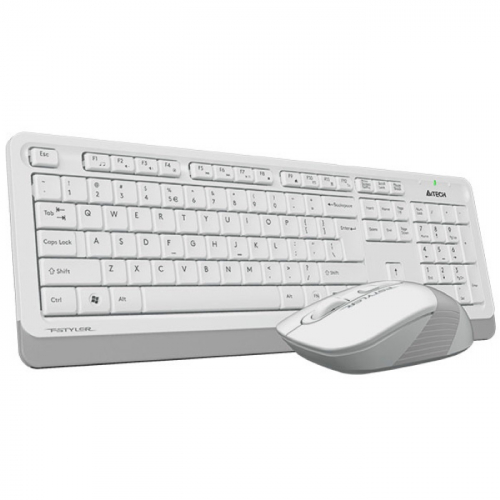 Клавиатура + мышь A4Tech Fstyler FG1010, Wireless, 2.4G, USB, 1200-1600-2000dpi, 4But, Multimedia (FG1010 WHITE) фото 2